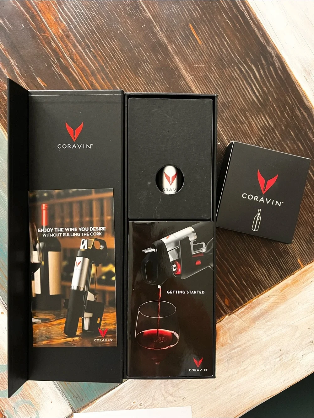 Wine Preservation System - Black/Silver